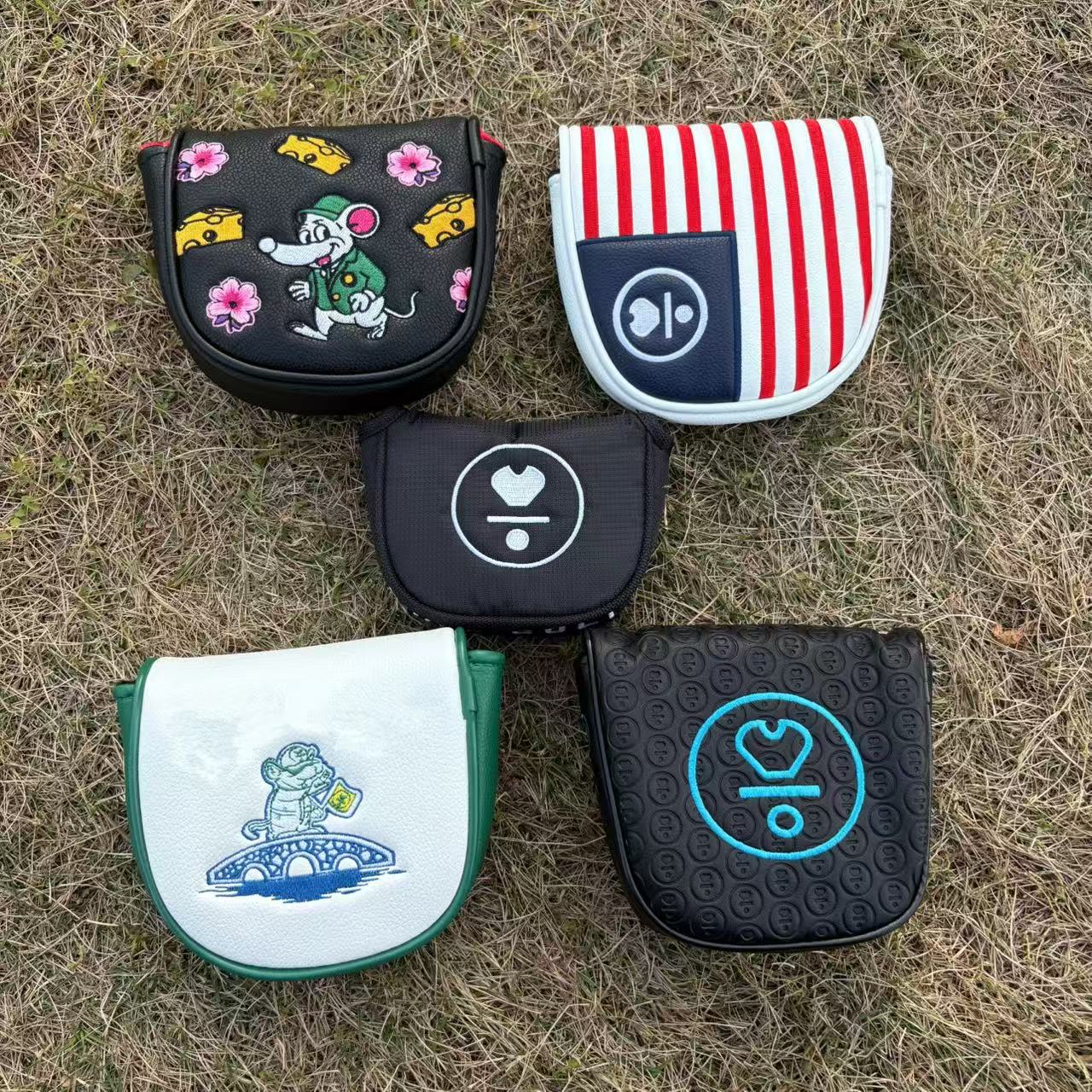 Golf Tees - Vermilion Bird Golf Putter Headcover, verdicktes,
