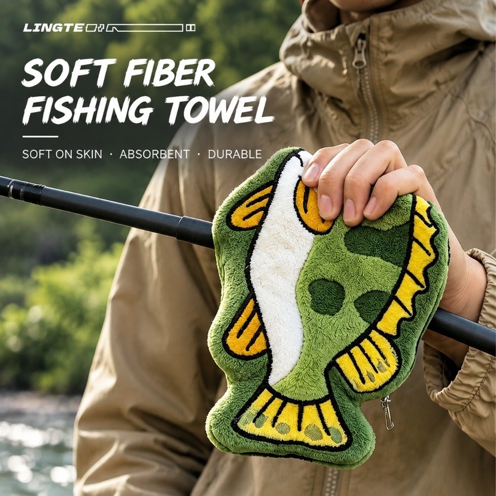 Golf Towel - Saugfähiges Angelhandtuch zum Aufhängen, schnelltrocknend, zum