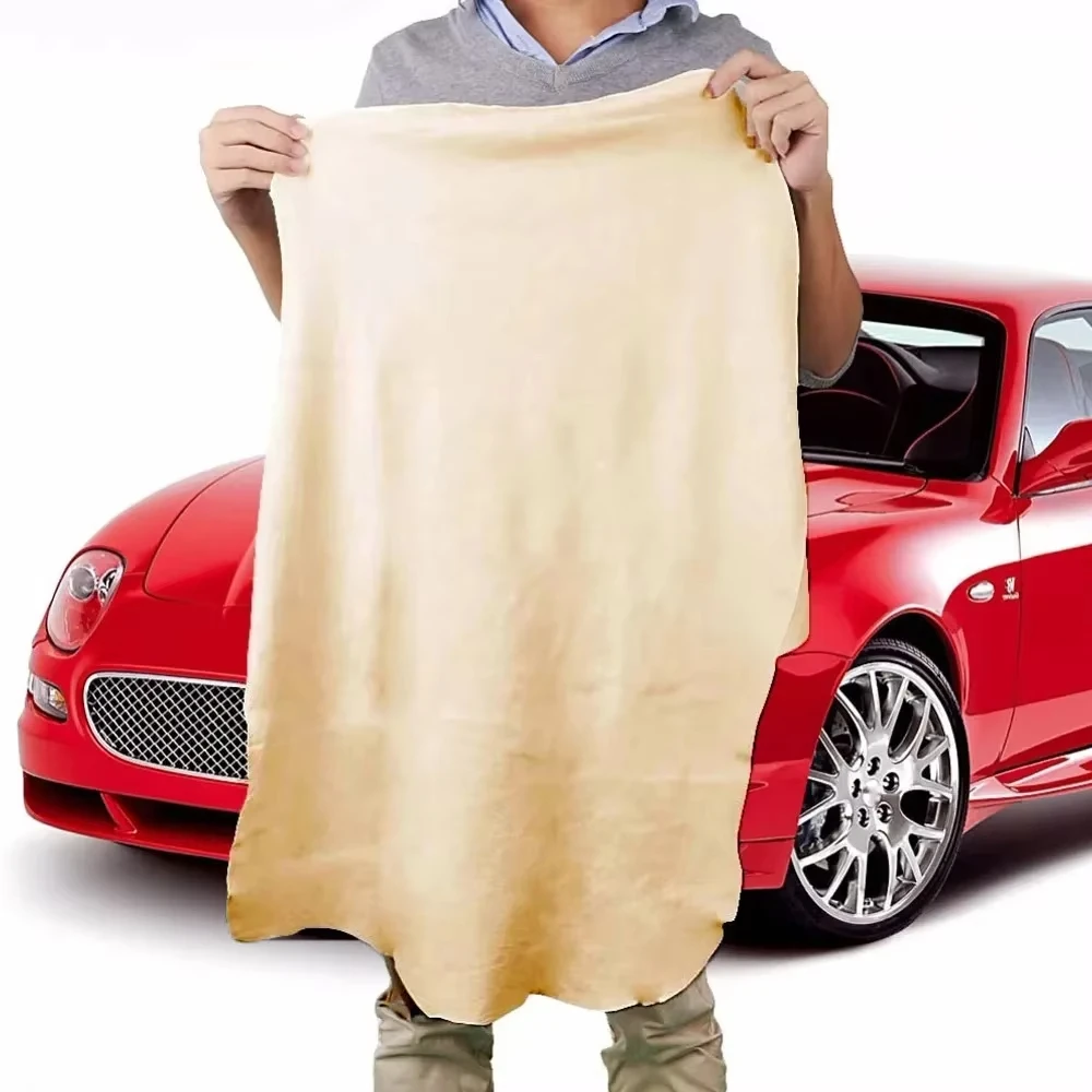 Golf Towel - Natürliche Chamois-Leder Autowaschtücher Super Saugfähige Auto-