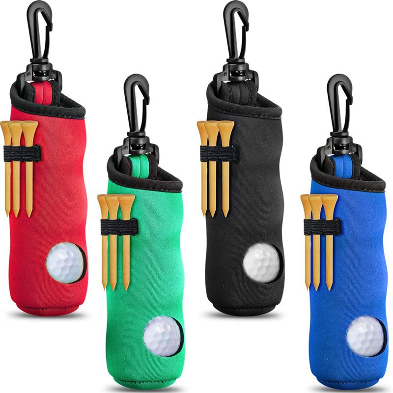 Golf Bag - A64T, 6 Stück, Golfball-Haltertasche, Neopren-Golf-Tee-Tasche mit