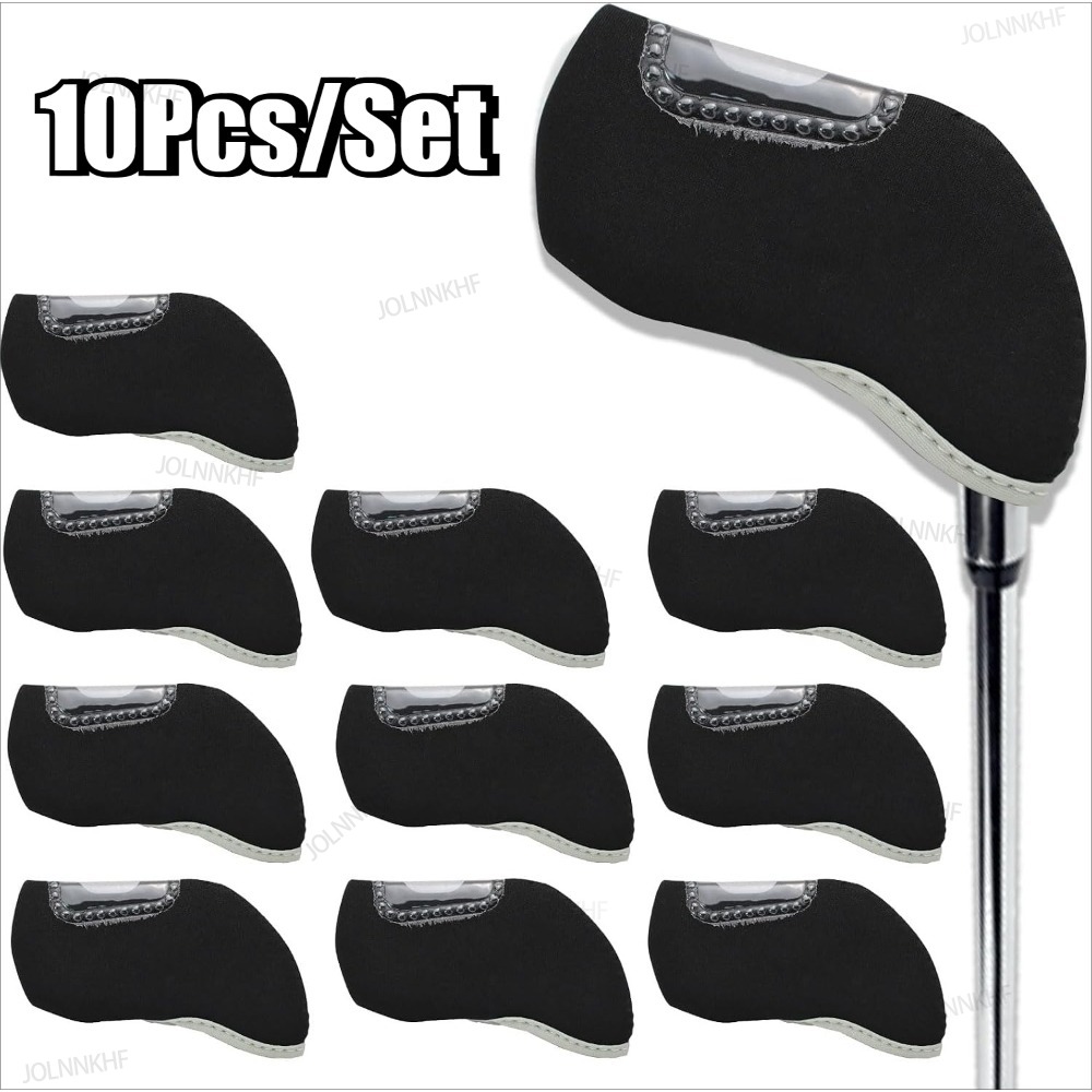 Golf Tees - Golfschlägerhülle mit Sichtfenster, 10 Stück Golfhüllen,